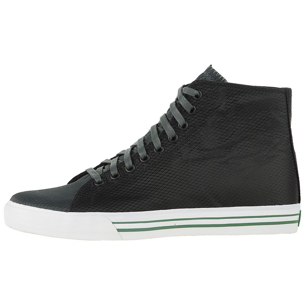 Baskets Montantes Supra Thunder High Noir Black/Green Nylon Homme | VQO-07788398